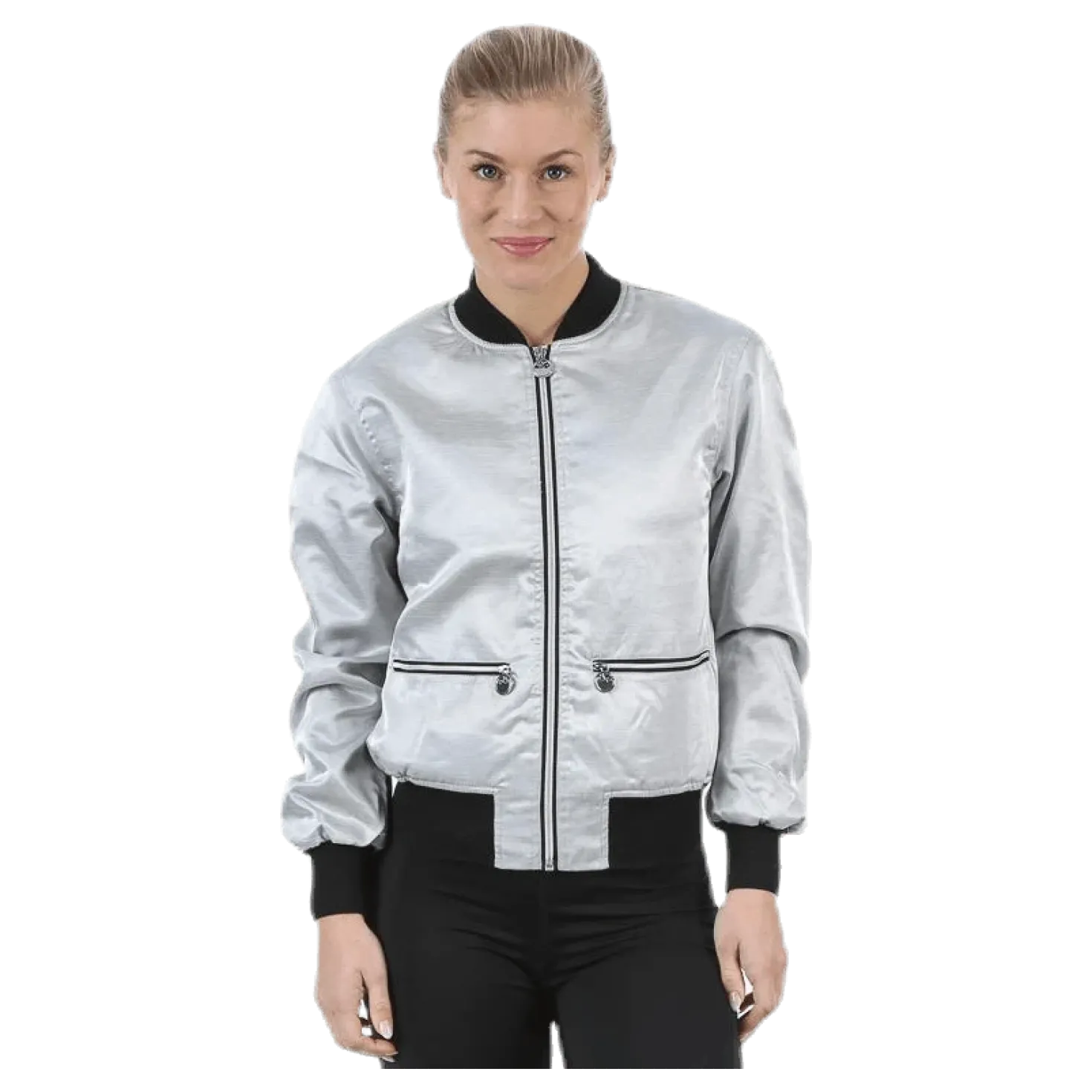 Blink Bomber Jacket Silver