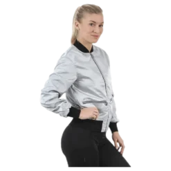 Blink Bomber Jacket Silver