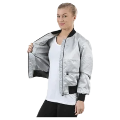 Blink Bomber Jacket Silver