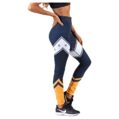 Block Legging Stars Full Length Blue