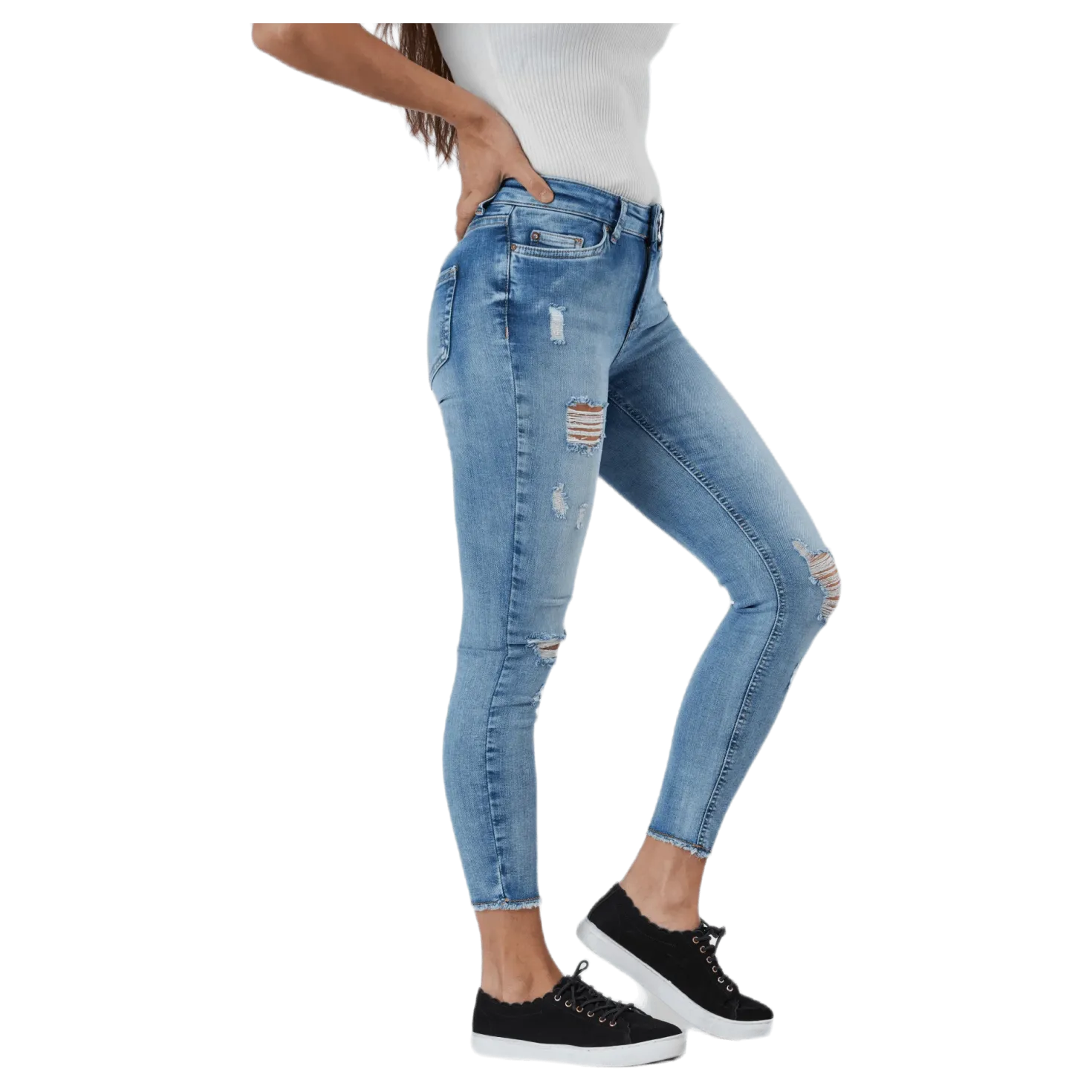 Blush Mid Denim Light Blue Denim