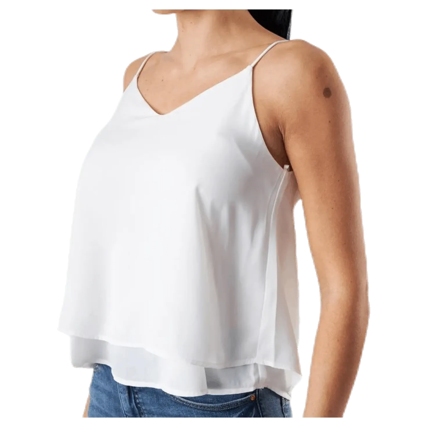 Bodil Slip Top White