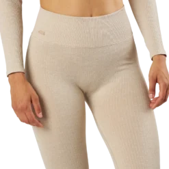 Bonnie Ribbed Tights Beige