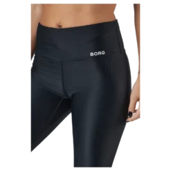 Borg High Waist Solid Tights Black Beauty