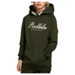 Borg Sport Hoodie Jr Green