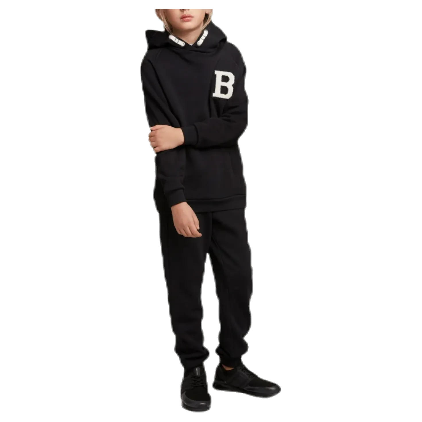 Borg Sport Hoodie Junior Black