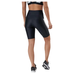 Borg Stripe Bike Shorts Black