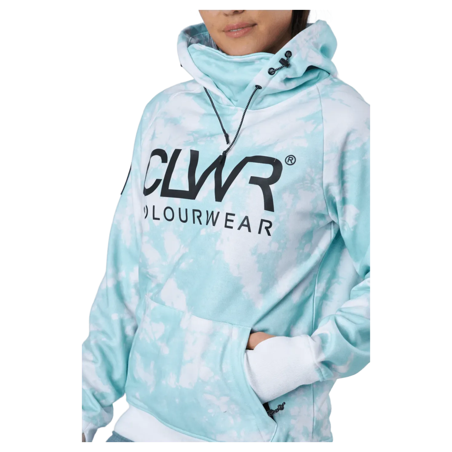 Bowl Hood 2.0 W Tie Dye Turquoise