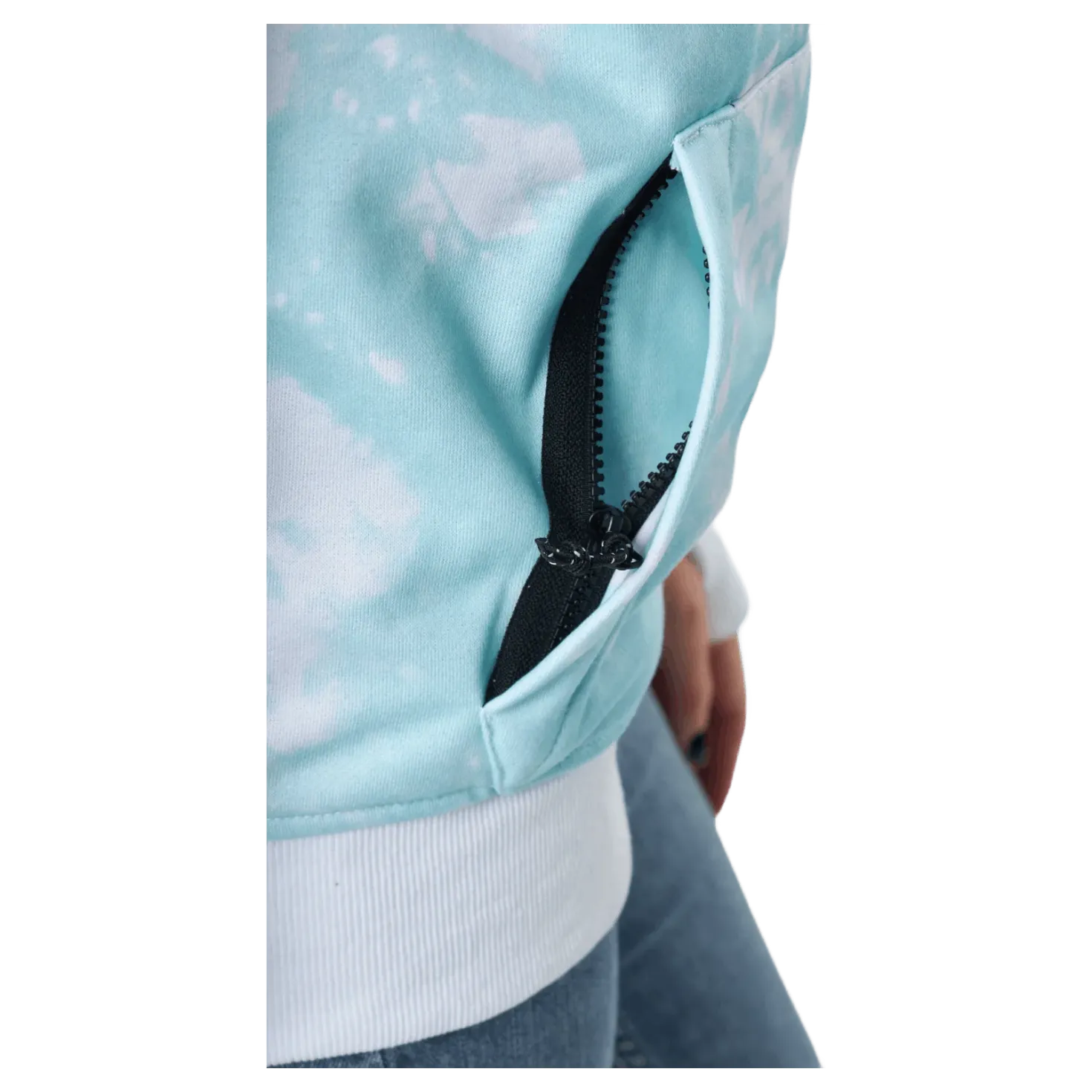 Bowl Hood 2.0 W Tie Dye Turquoise