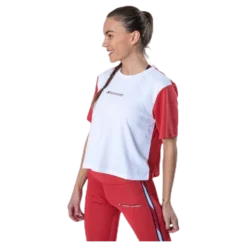 Boxy T-Shirt Short Sleeve Pink/White