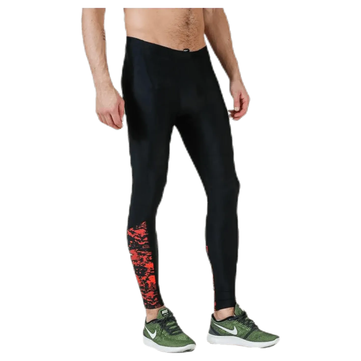 Brace Compression Tights Black/Red