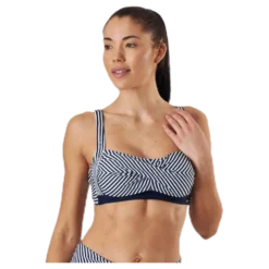 Brighton Twisted Soft Bra Blue/White