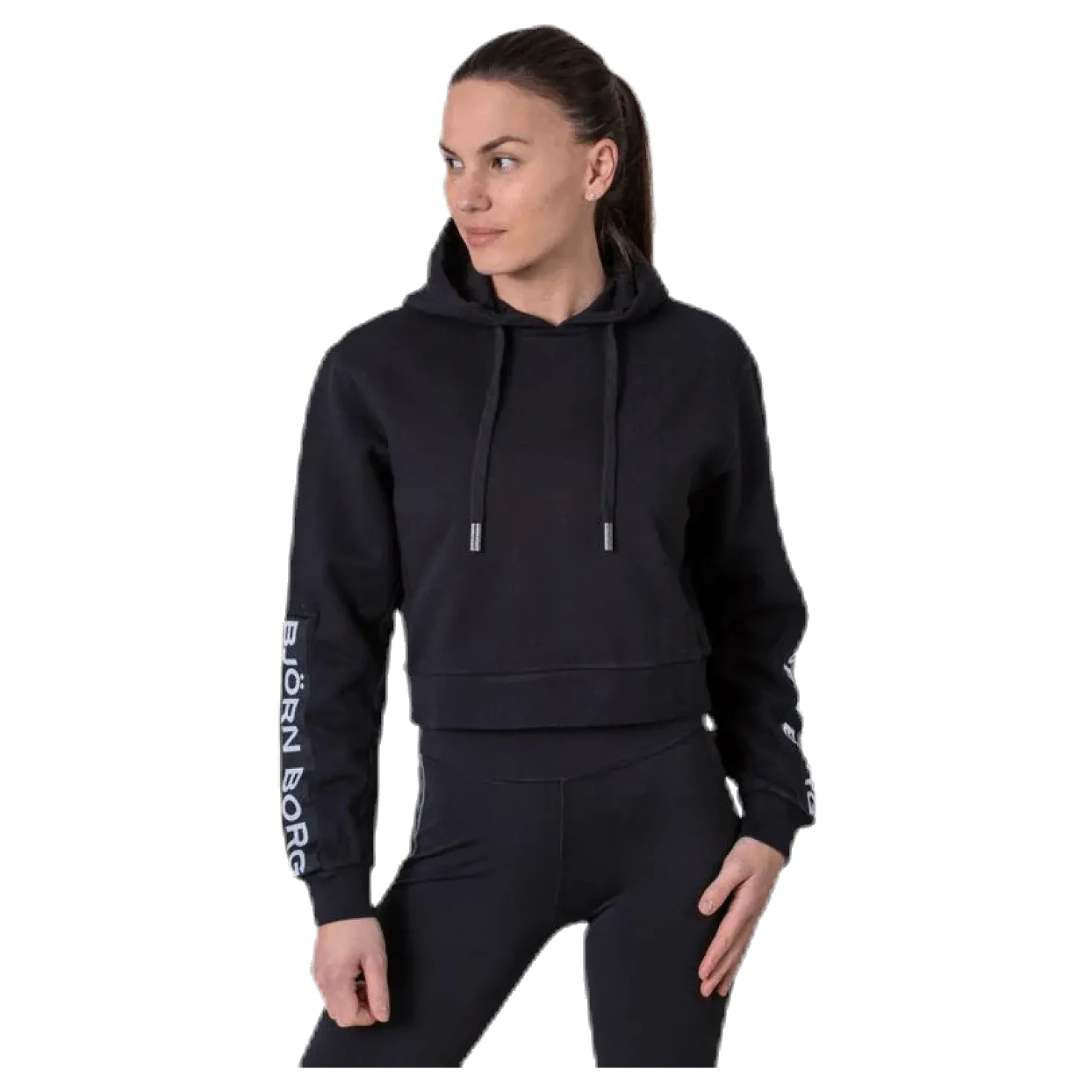 B Sport Cropped Hood Black