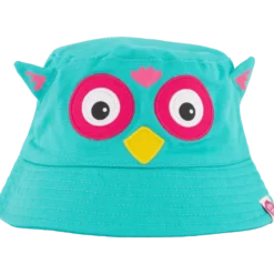 Bucket Hat Owl Turqouise Small
