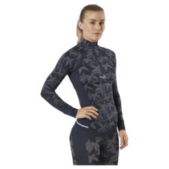 Butterfly Half-Zip Shirt Blue