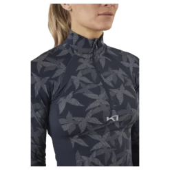 Butterfly Half-Zip Shirt Blue