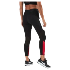 Cadence Blocked Tights Red