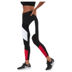 Cadence Blocked Tights Red