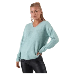Camilla V-Neck L/S Pullover Knt Beige