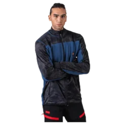 Camo Fleece Jacket Blue
