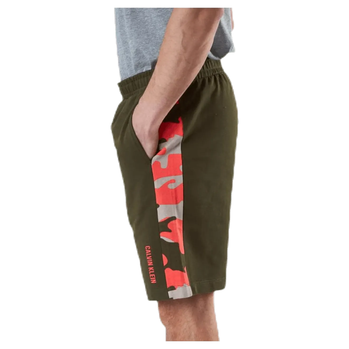 Camo 9" Knit Shorts Patterned/Green