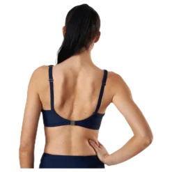 Capri Twisted Solid Soft Bra Blue