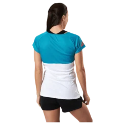 Cap Sleeve Top Play Blue/White