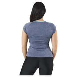 Cap Sleeve Top Play White Blue