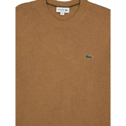 Carded Wool Crew Neck Sweater White Tuy