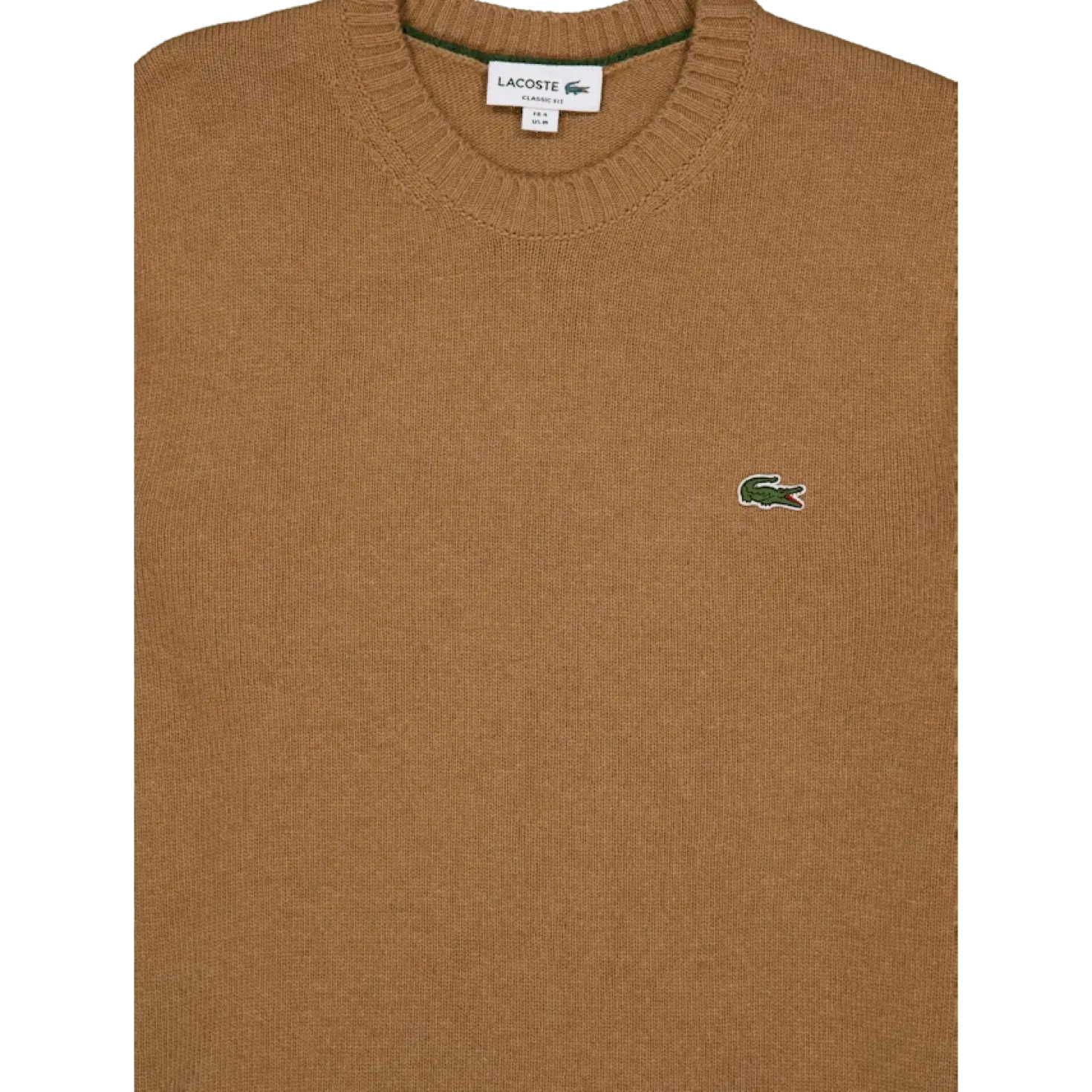 Carded Wool Crew Neck Sweater White Tuy