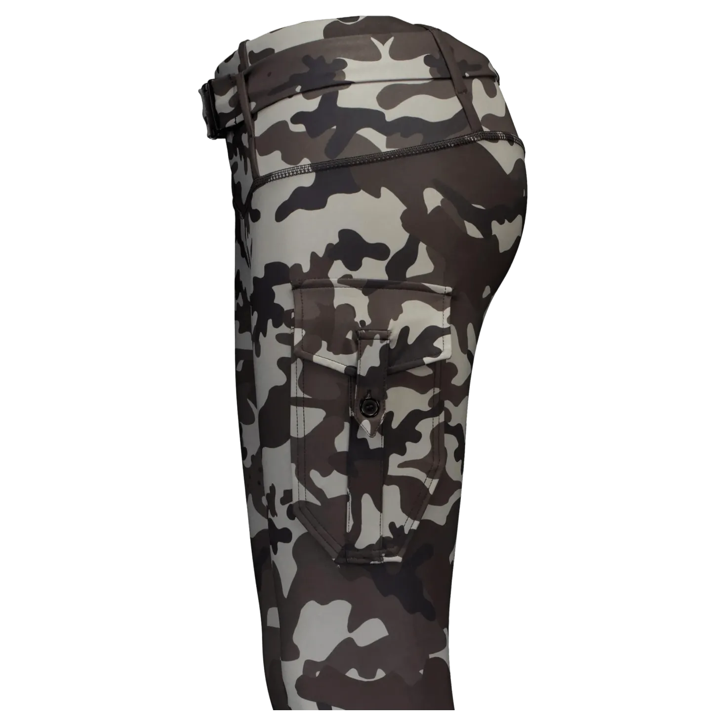 Cargo Camo Stealth Leggings Dark Grey