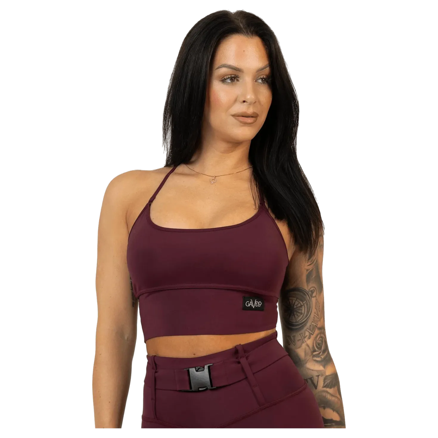 Cargo Top Burgundy Dark Red