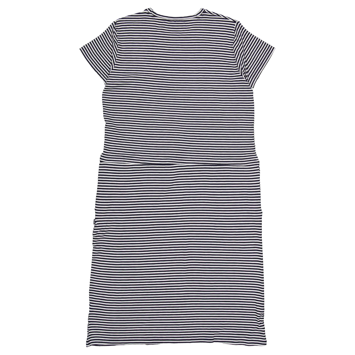 Carmen Dress Navy Stripes