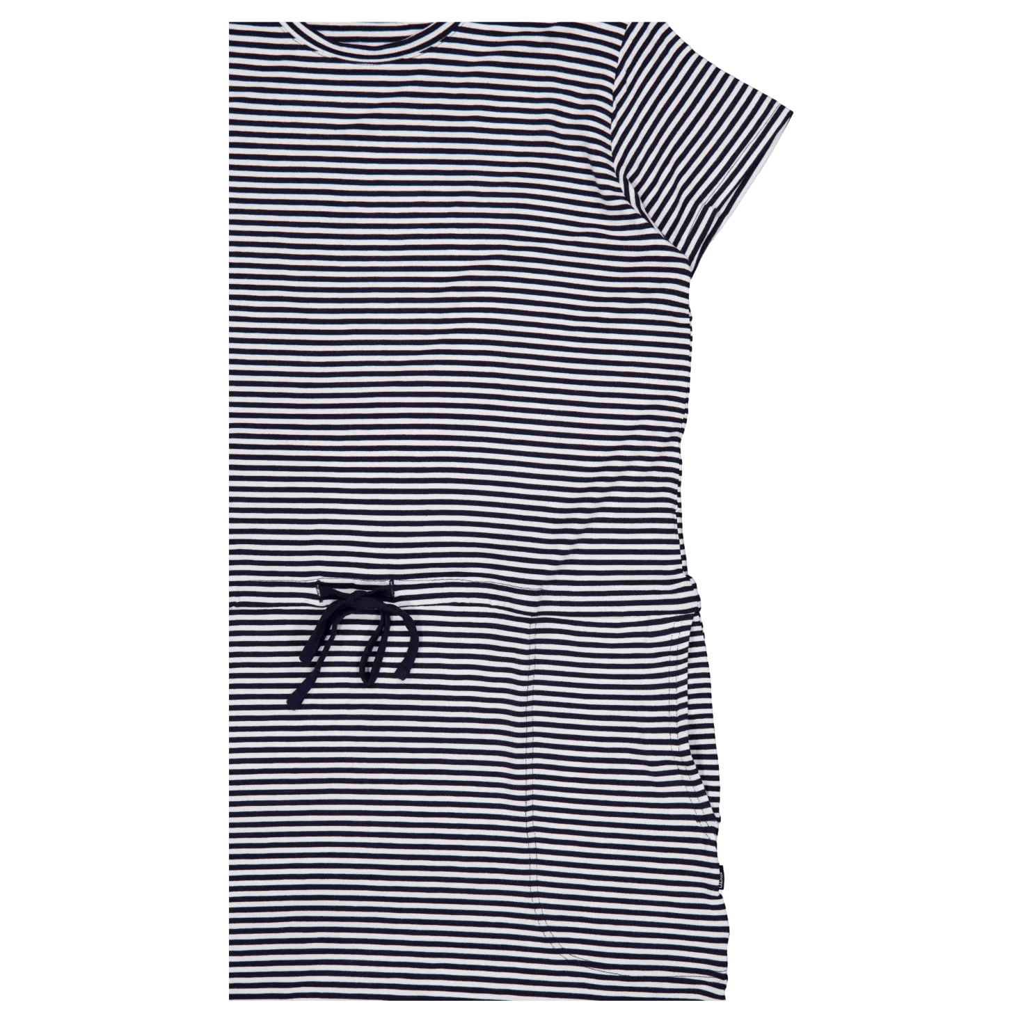 Carmen Dress Navy Stripes