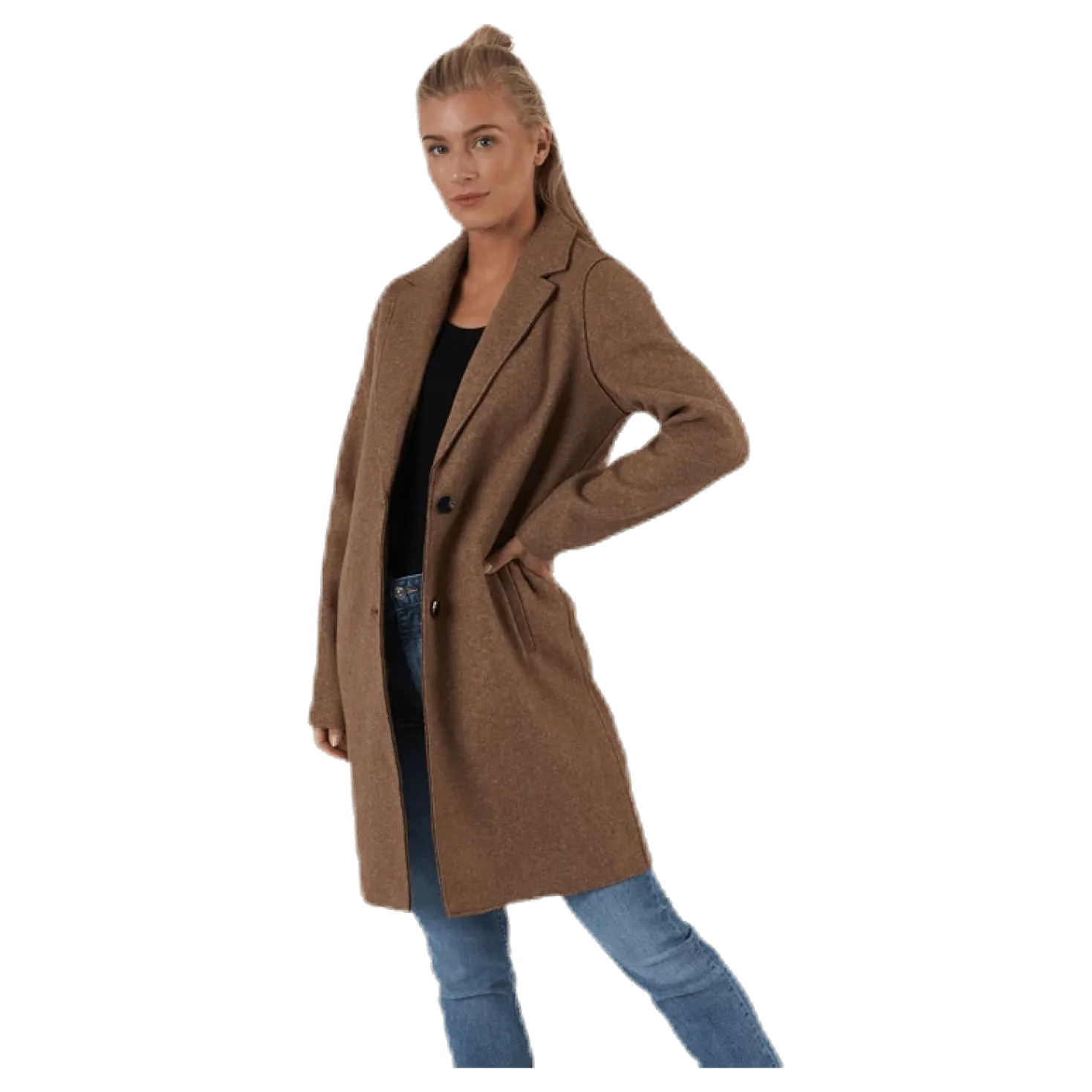 Carrie Bonded Coat Otw Brown