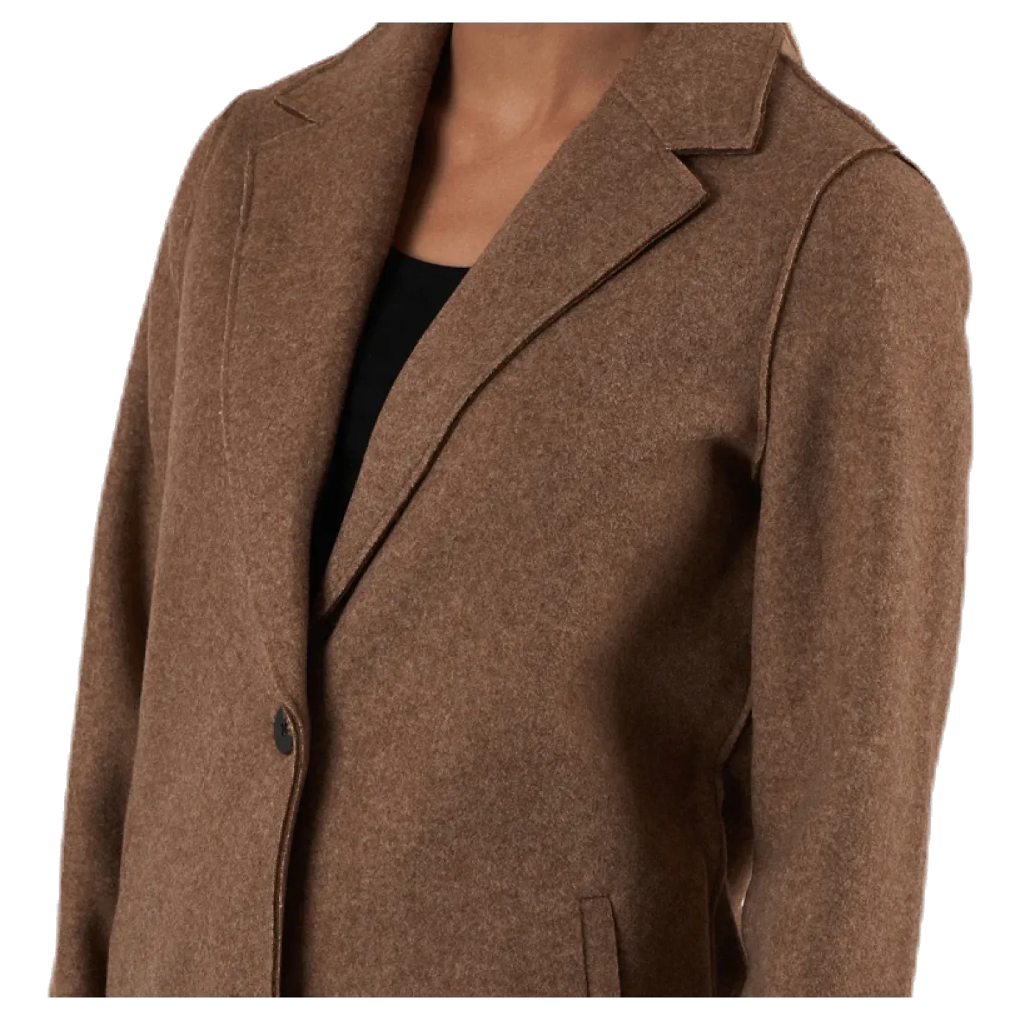 Carrie Bonded Coat Otw Brown