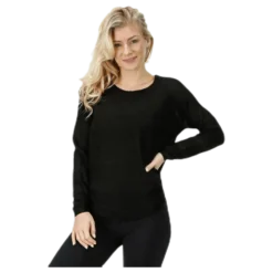 Caviar L/S Pullover Knt Black