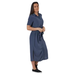 Cecilie Ss Long Dress Blue