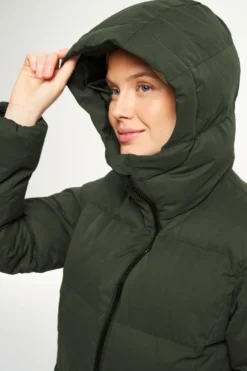 Cevina Coat Dark Olive