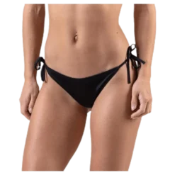 Cheeky String Side Tie Bikini Black