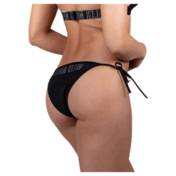 Cheeky String Side Tie Bikini Black
