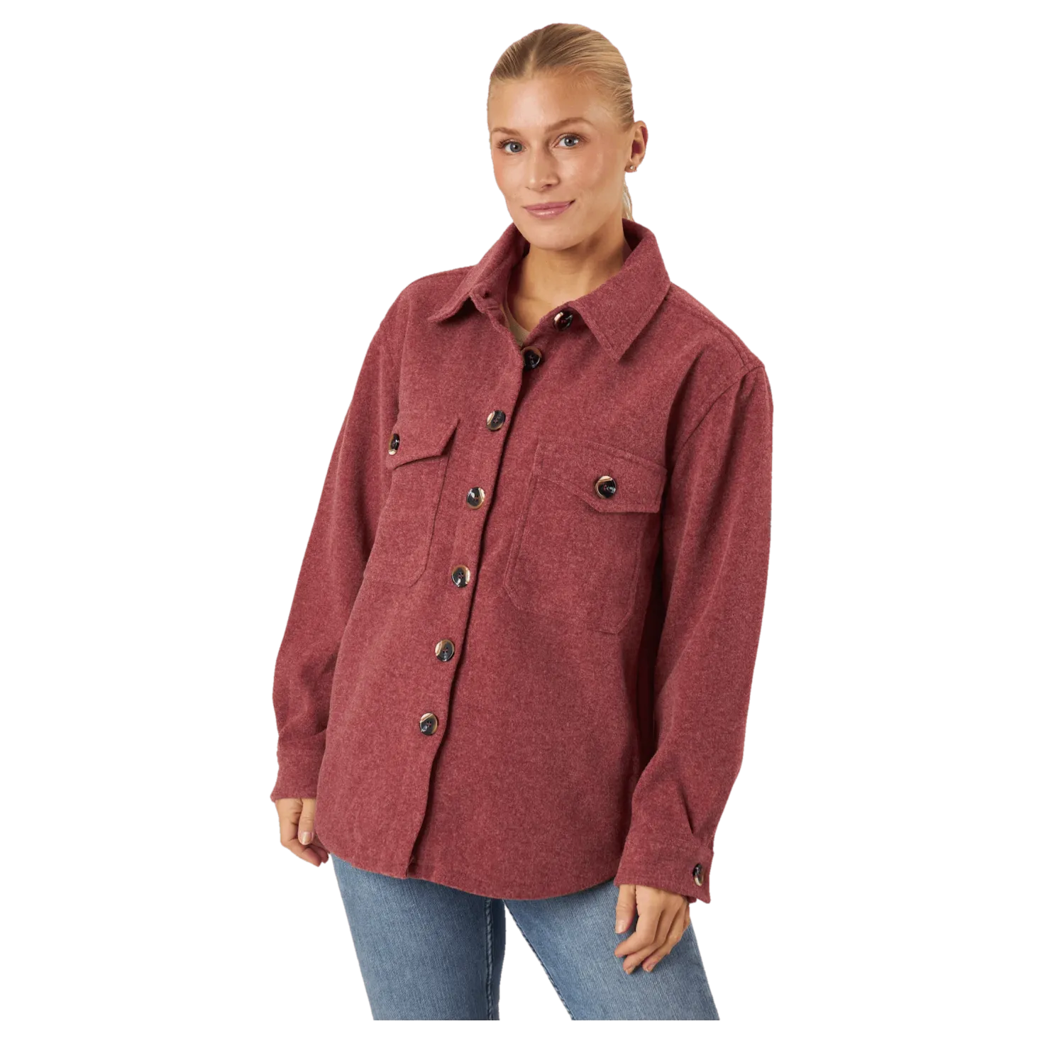 Cindy Reco Shirt Rhubarb Red