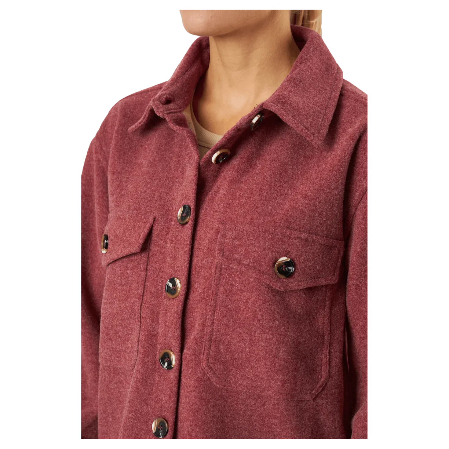 Cindy Reco Shirt Rhubarb Red