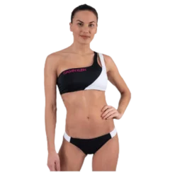 Ck Blocking One Shoulder Bandeau Black