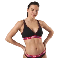 Ck One Listen Unlined Bralette Black/Red