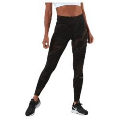 Classic Printed 7/8 Tights Brown/Black