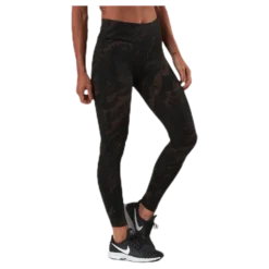 Classic Printed 7/8 Tights Brown/Black