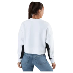 Classics Cropped Crew White