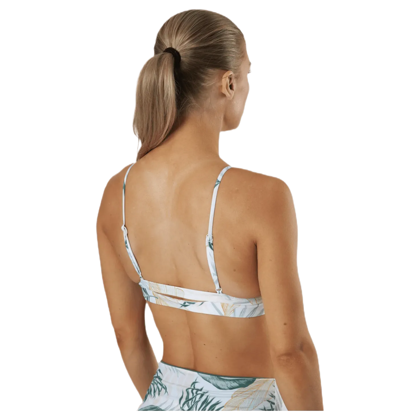 Coastal Palms Longline Triangle White/Green