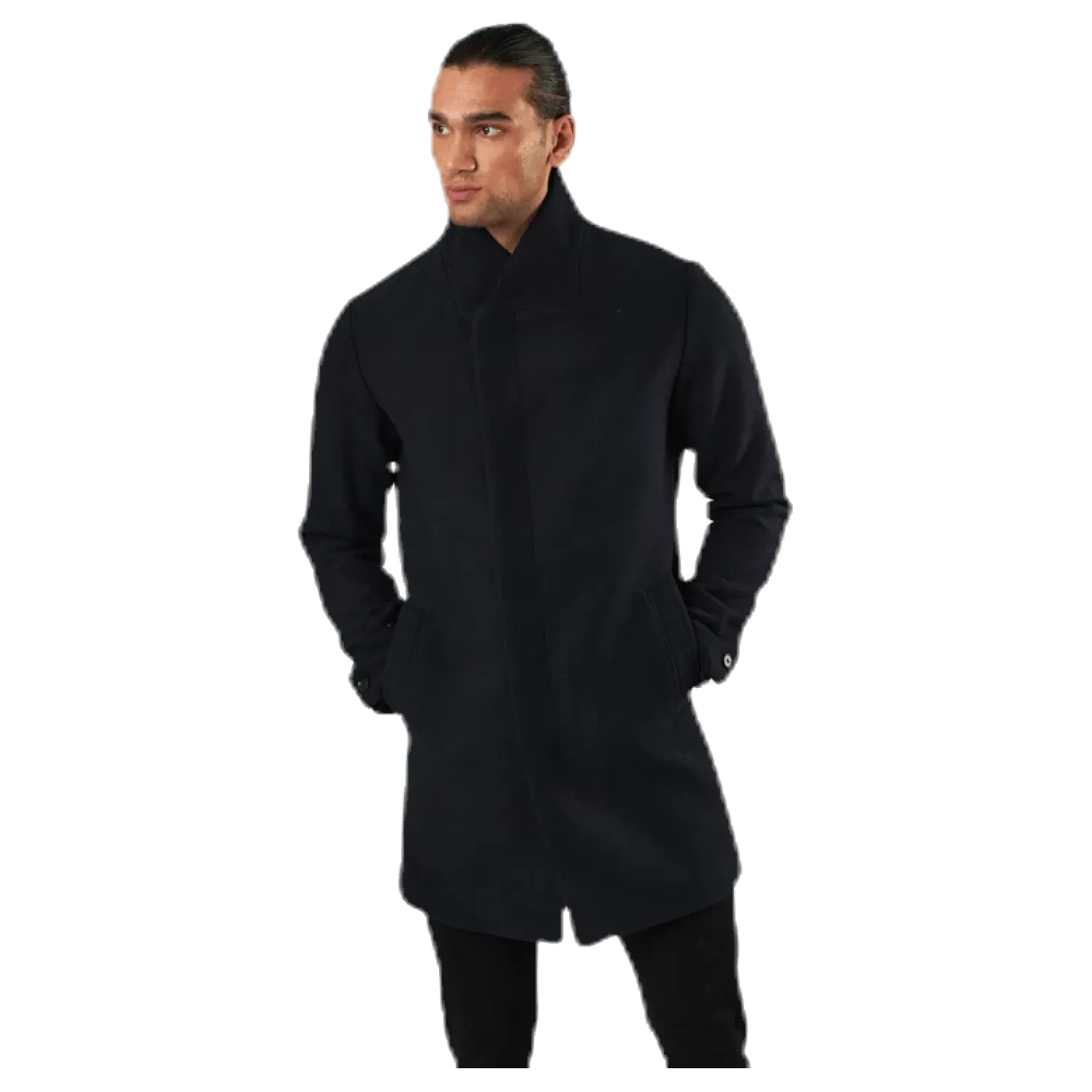 Collum Wool Coat Blue